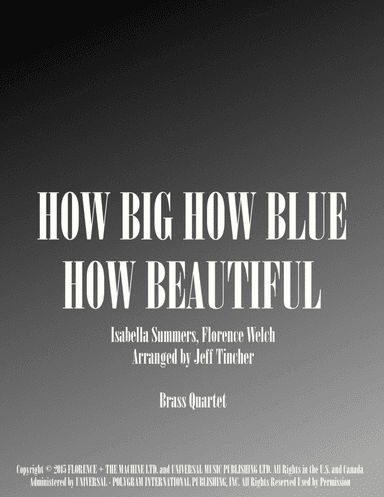How Big, How Blue, How Beautiful
