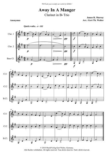 Away In A Manger (1st. version)