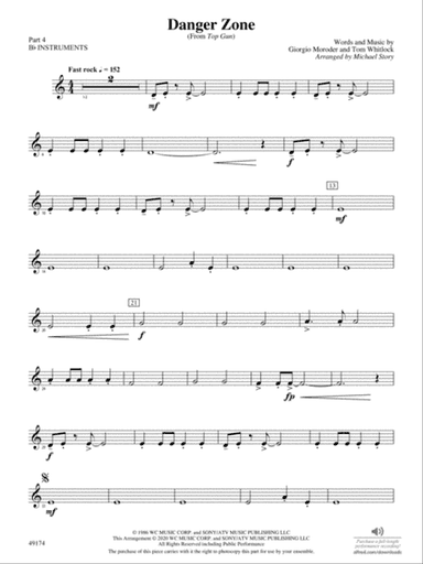 Danger Zone: Part 4 - B-flat Instruments