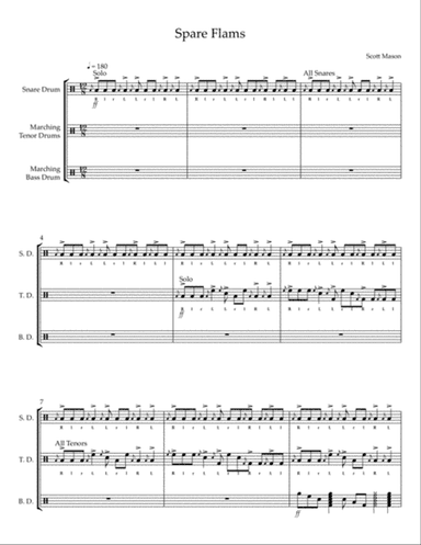 Spare Flams - Drumline Exercise