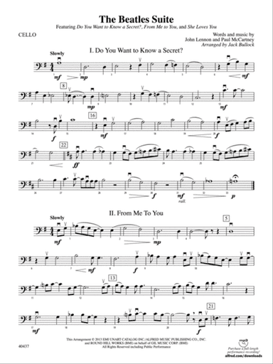 The Beatles Suite: Cello