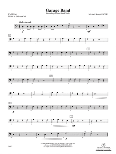 Garage Band: (wp) B-flat Tuba B.C.