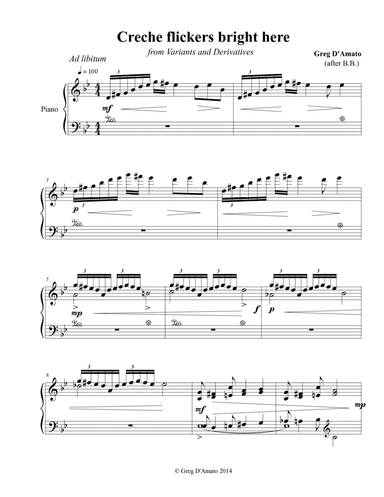 Crèche Flickers Bright Here