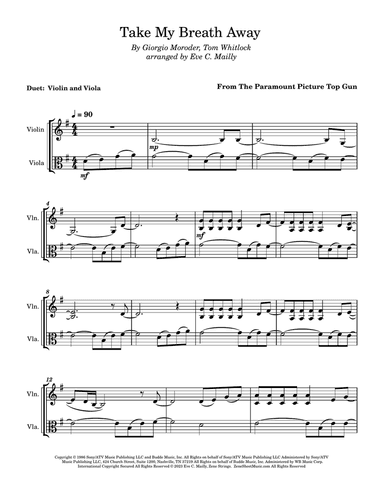 Take My Breath Away (love Theme)