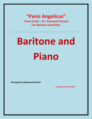 Panis Angelicus - Baritone (voice) and Piano