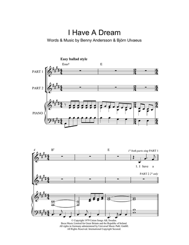 I Have A Dream (arr. Rick Hein)