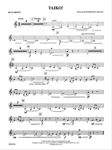 Taiko!: 1st B-flat Clarinet