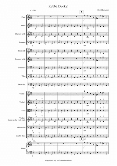 Rubba Ducky! for School Orchestra
