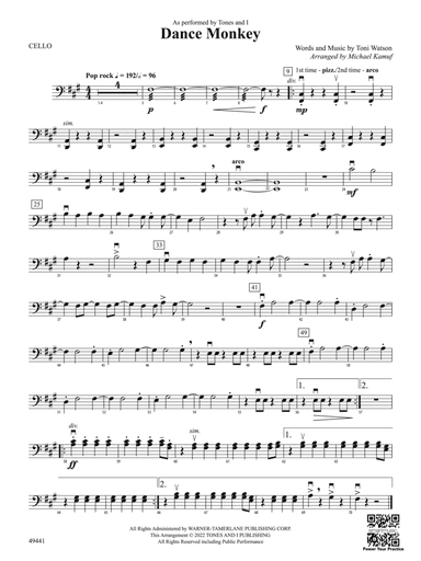 Dance Monkey: Cello