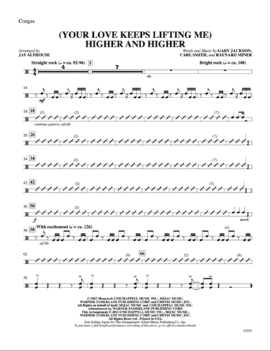(Your Love Keeps Lifting Me) Higher and Higher: 2nd Percussion