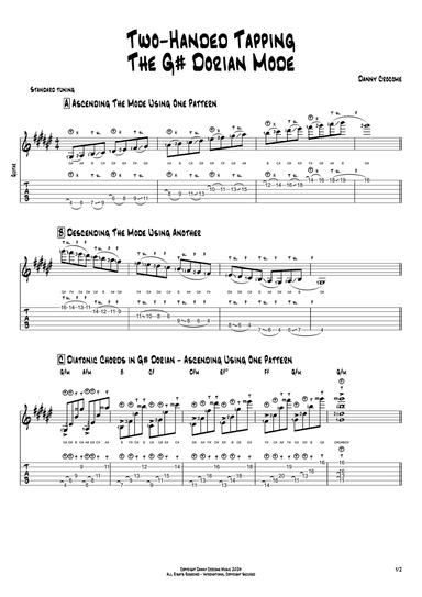 Two-Handed Tapping The G# Dorian Mode