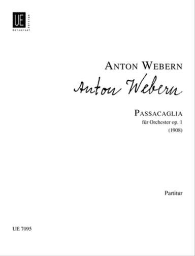 Passacaglia, Op. 1, Full Score