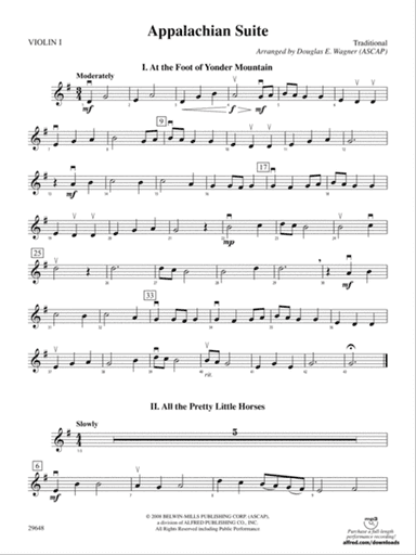 Appalachian Suite: 1st Violin