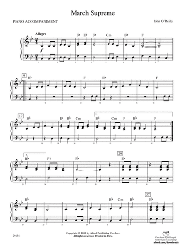 March Supreme: Piano Accompaniment