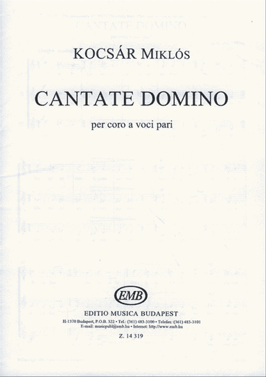 Cantate Domino per coro a voci pari