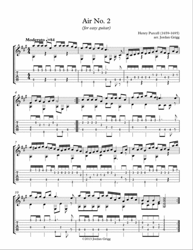 Air No.2 (for easy guitar)