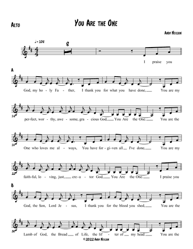 You Are the One - Alto