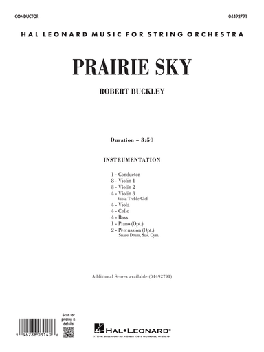 Prairie Sky - Conductor Score (Full Score)