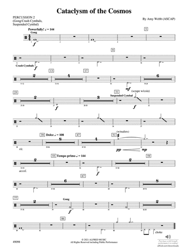 Cataclysm of the Cosmos: 2nd Percussion