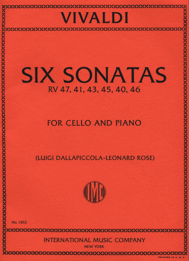 Six Sonatas, Rv 47, 41, 43, 45, 40, 46