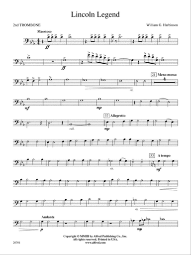 Lincoln Legend: 2nd Trombone