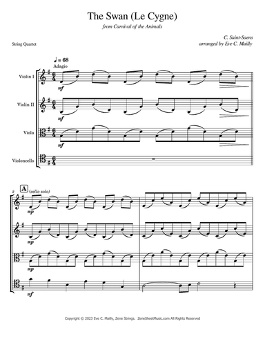 The Swan - from Carnival of the Animals