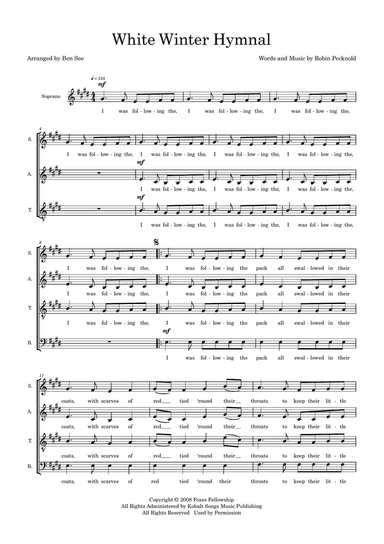 White Winter Hymnal (arr. Ben See)