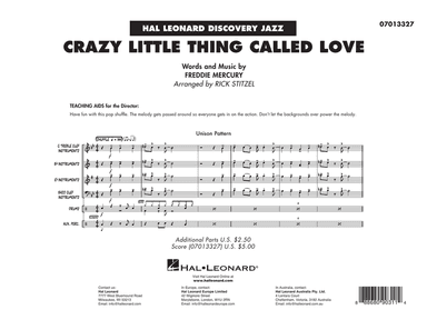 Crazy Little Thing Called Love (arr. Rick Stitzel) - Conductor Score (Full Score)