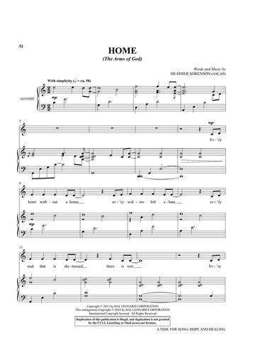 Home (The Arms Of God) (from My Alleluia: Vocal Solos for Worship)