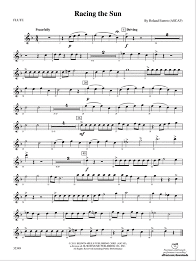 Racing the Sun: Flute