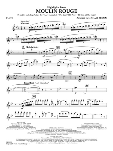 Highlights from Moulin Rouge - Flute