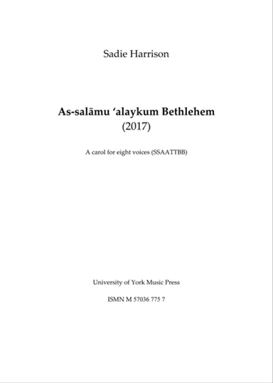 As-Salämu 'alaykum Bethlehem