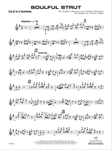Soulful Strut: 2nd E-flat Alto Saxophone