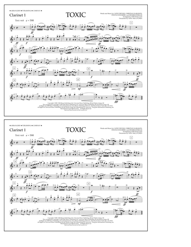 Toxic (arr. Tom Wallace) - Clarinet 1