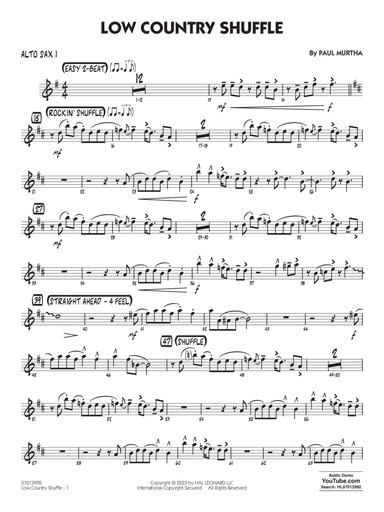 Low Country Shuffle - Alto Sax 1