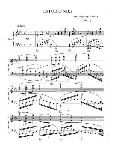 Ten Etudes No.1