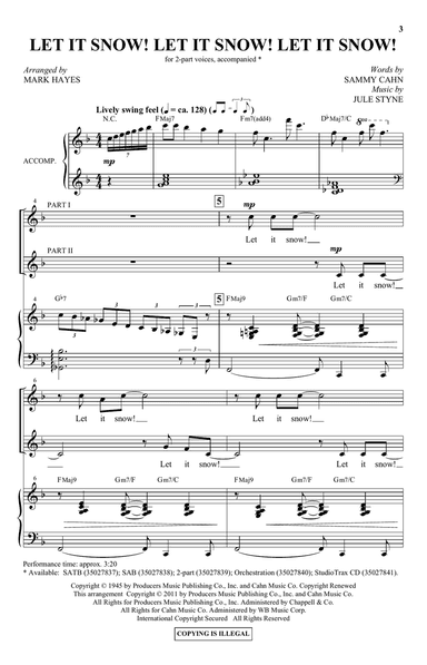 Let It Snow! Let It Snow! Let It Snow! (arr. Mark Hayes)
