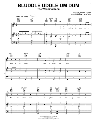 Bluddle Uddle Um Dum (The Washing Song) (from Walt Disney's Snow White and the Seven Dwarfs)