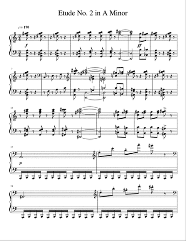 Etude No. 2 in A minor