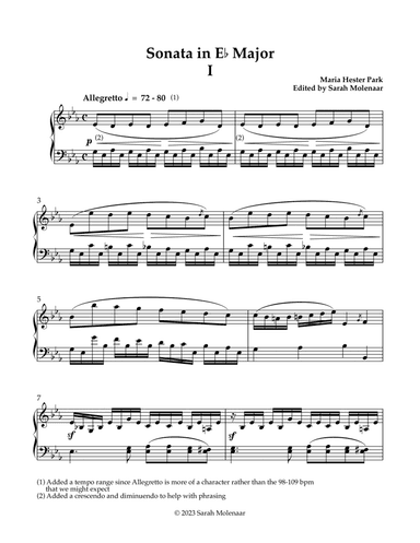 Sonata in E flat Major