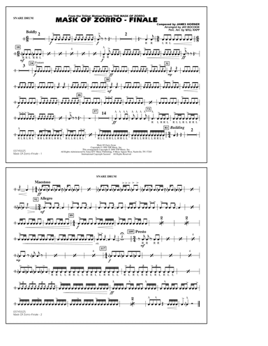 The Mask of Zorro - Finale (arr. Jay Bocook) - Snare Drum