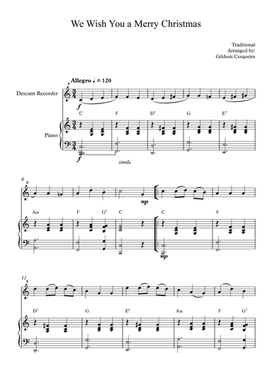 We Wish You a Merry Christmas