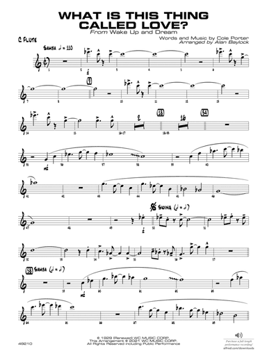 What Is This Thing Called Love?: Flute