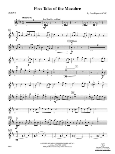 Poe: Tales of the Macabre: 1st Violin