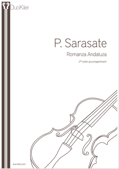 Sarasate - Romanza Andaluza, 2nd violin accompaniment