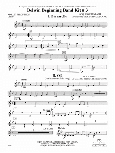 Belwin Beginning Band Kit #3: Mallets