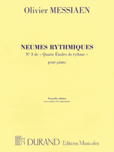 Neumes Rhythmiques Piano (no3 Of 4 Etudes De Rythme) New Ed With Composer Analysis