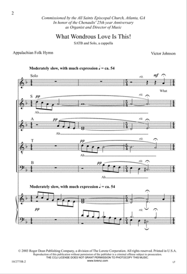 What Wondrous Love is This!