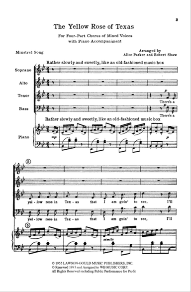 The Yellow Rose of Texas