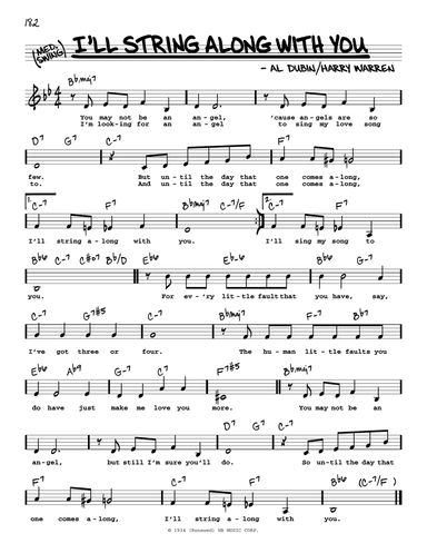 I'll String Along With You (Low Voice)